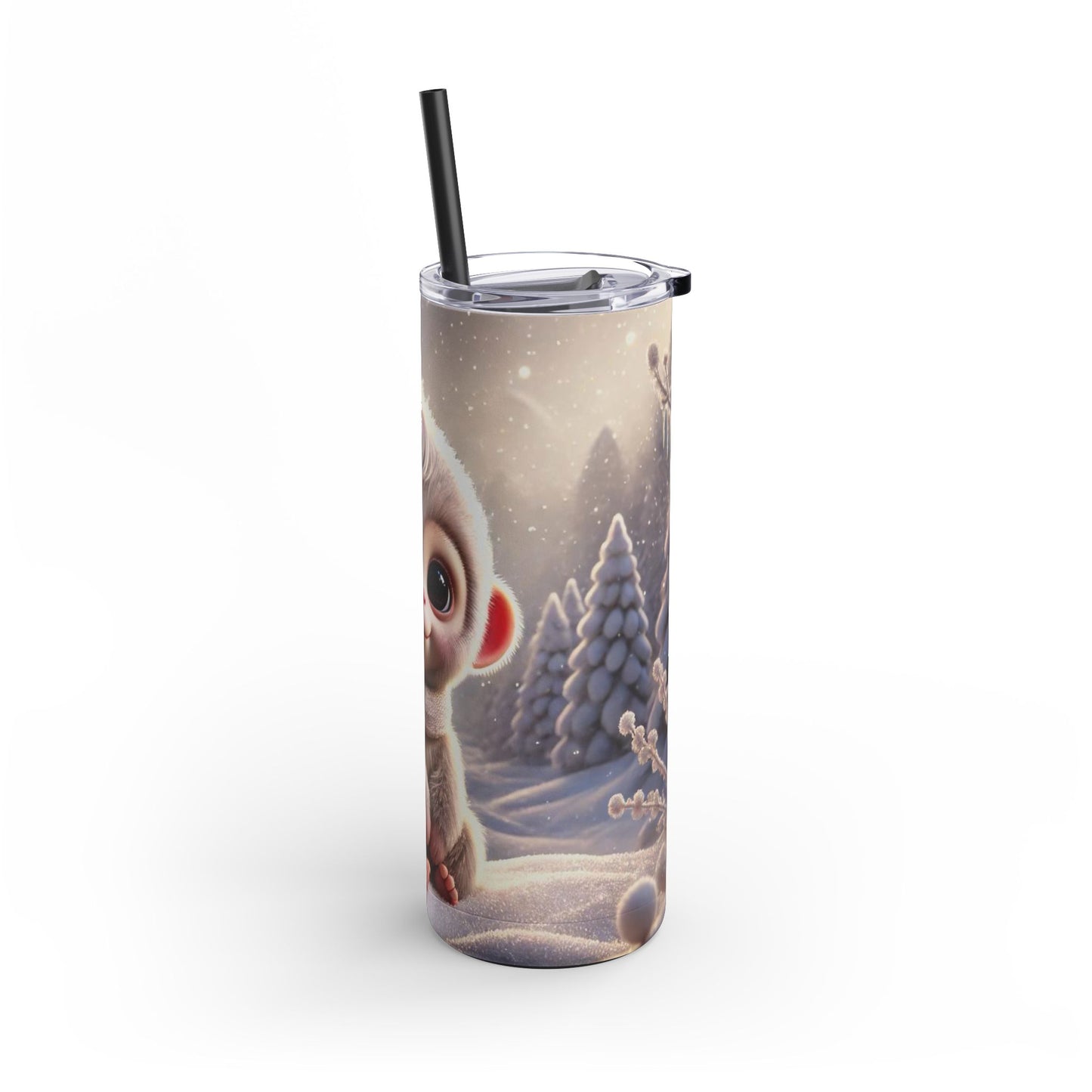 Winter Bliss Monkey Tumbler  20oz