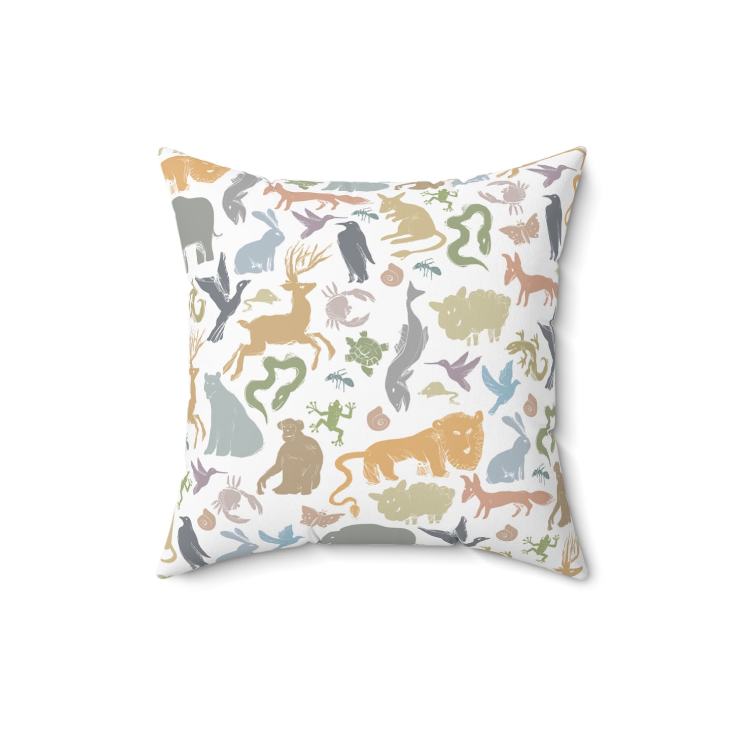 The Double-Sided Forest Tale Spun Polyester Square Pillow