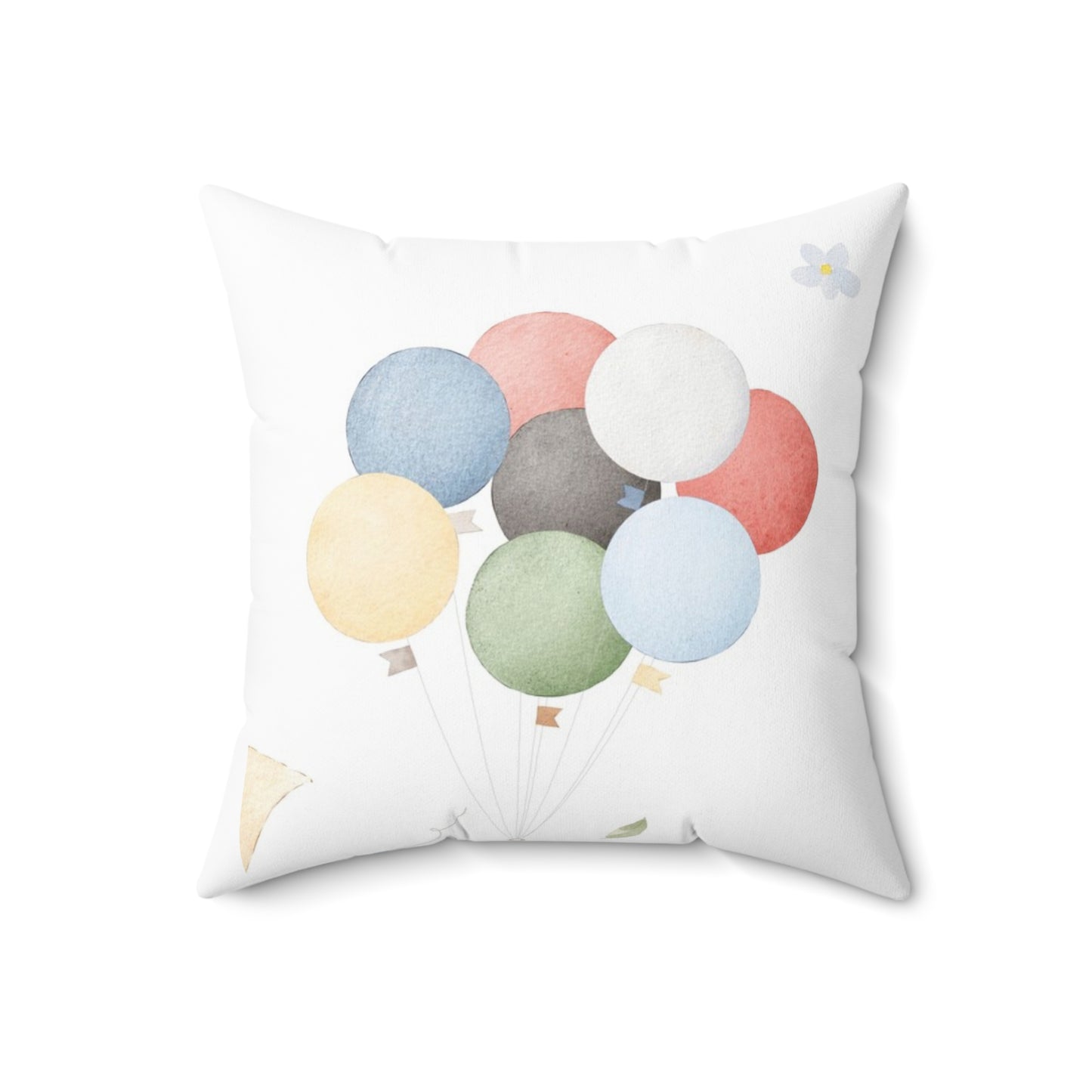 Balloon Dreams Pillow - Whimsical Kids Room Decor