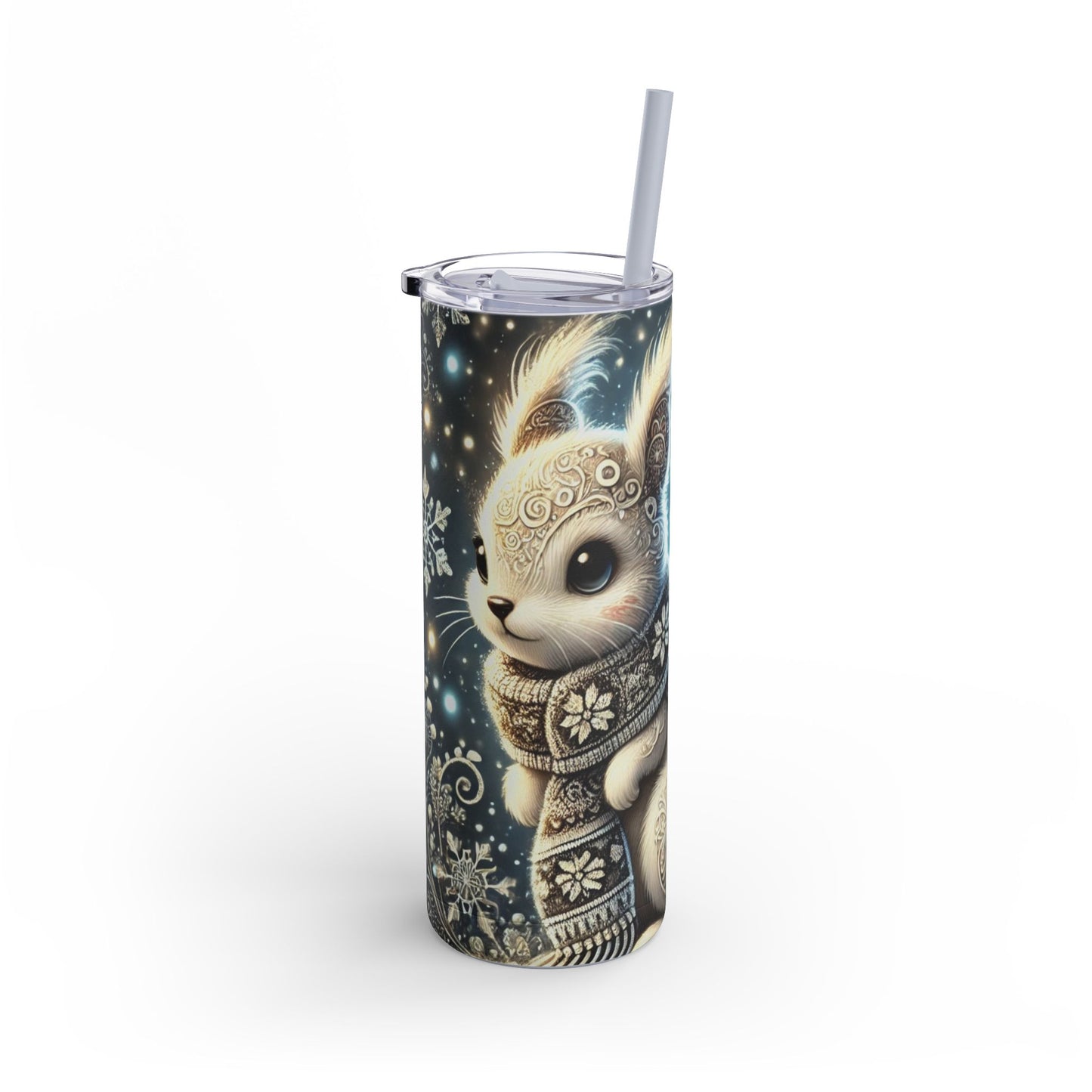 Winter Tale Rabbit – Magic Design  Maker Skinny Matte Tumbler, 20oz