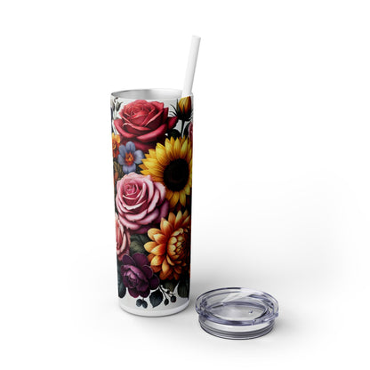 Skinny Tumbler with Straw, 20oz