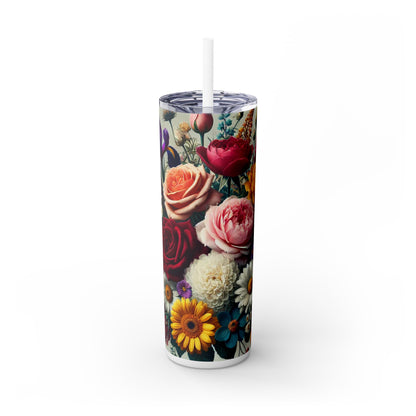 Skinny Tumbler with Straw, 20oz