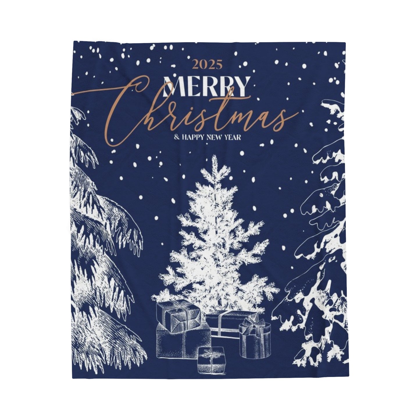 Merry Night Christmas Blanket - Festive Comfort for the Holidays