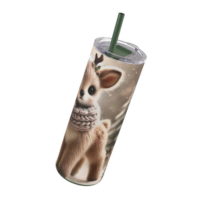 Cozy Fawn Magic Tumbler 20oz Winter