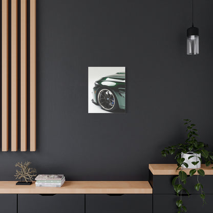 Emerald Velocity - Green Sports Car Canvas Art