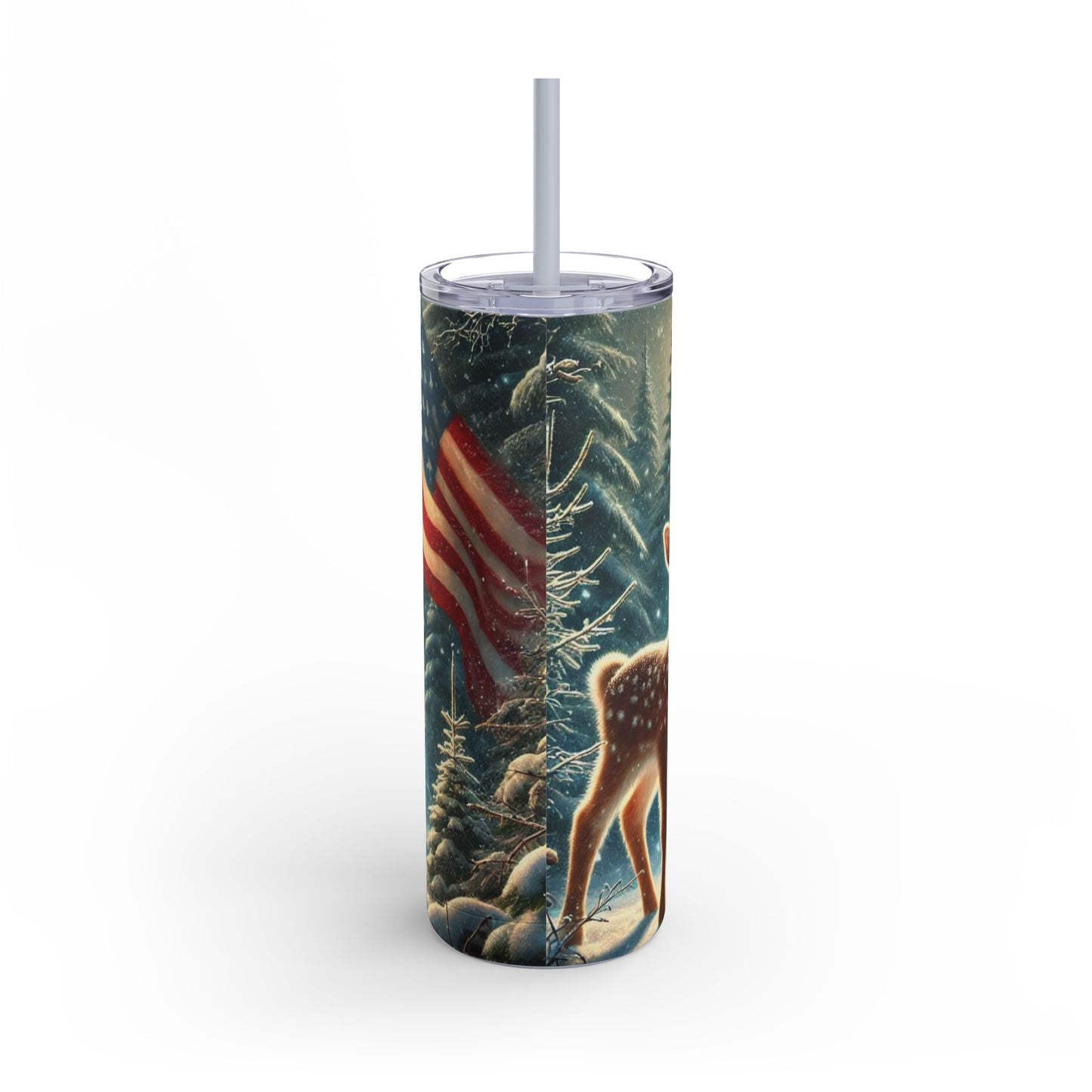 Patriotic Winter Magic Tumbler  20oz