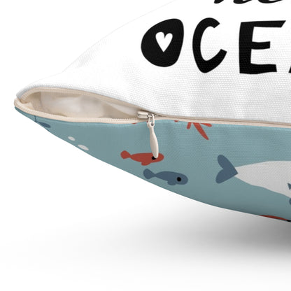 Hello Ocean Pillow - Adorable Underwater Decor