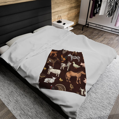 Horse Velveteen Plush Blanket