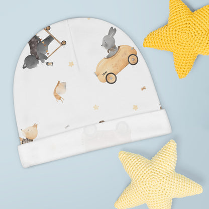 🌟 Little Adventurers Baby Beanie 🐰🚗