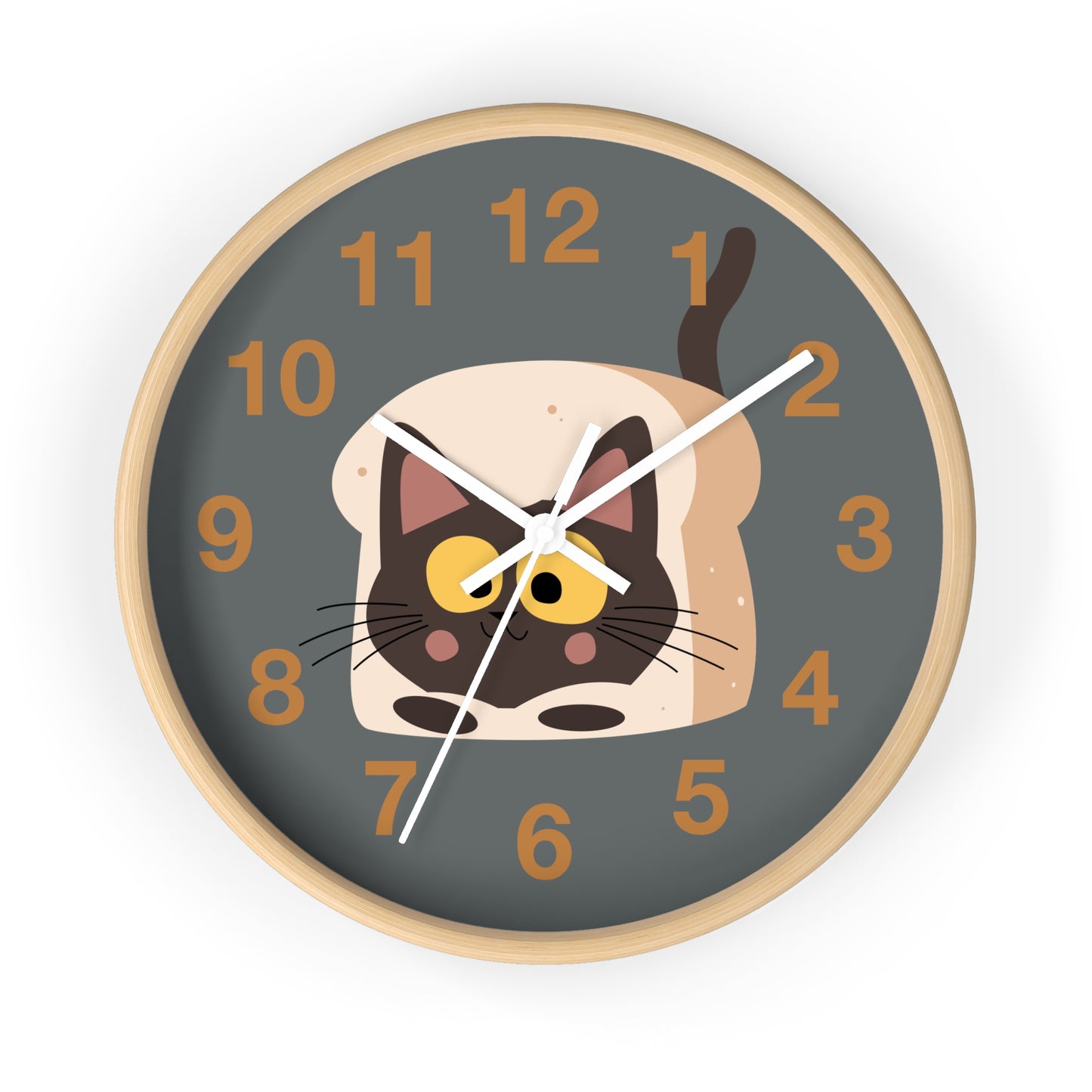 Toasty Cat Wall Clock - Quirky Time for Cat Lovers