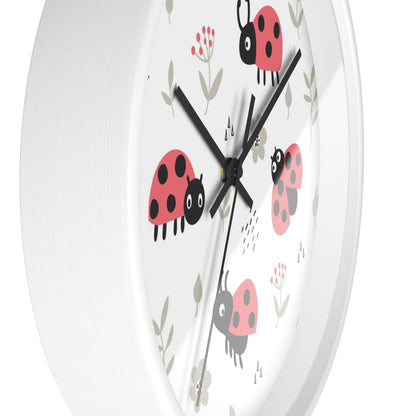 Ladybug Bliss Wall Clock - Nature-Inspired Charm for Your Space