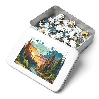 Jigsaw Puzzle with Tin