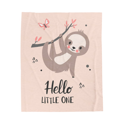 Little Monkey Velveteen Plush Blanket