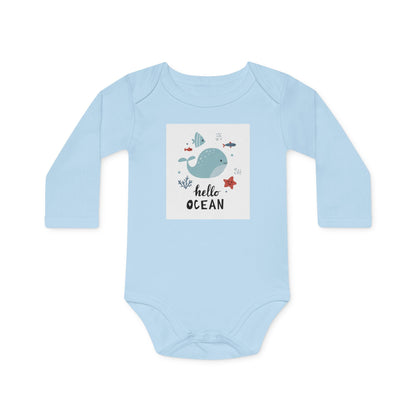 Hello Ocean” Baby  Organic Bodysuit