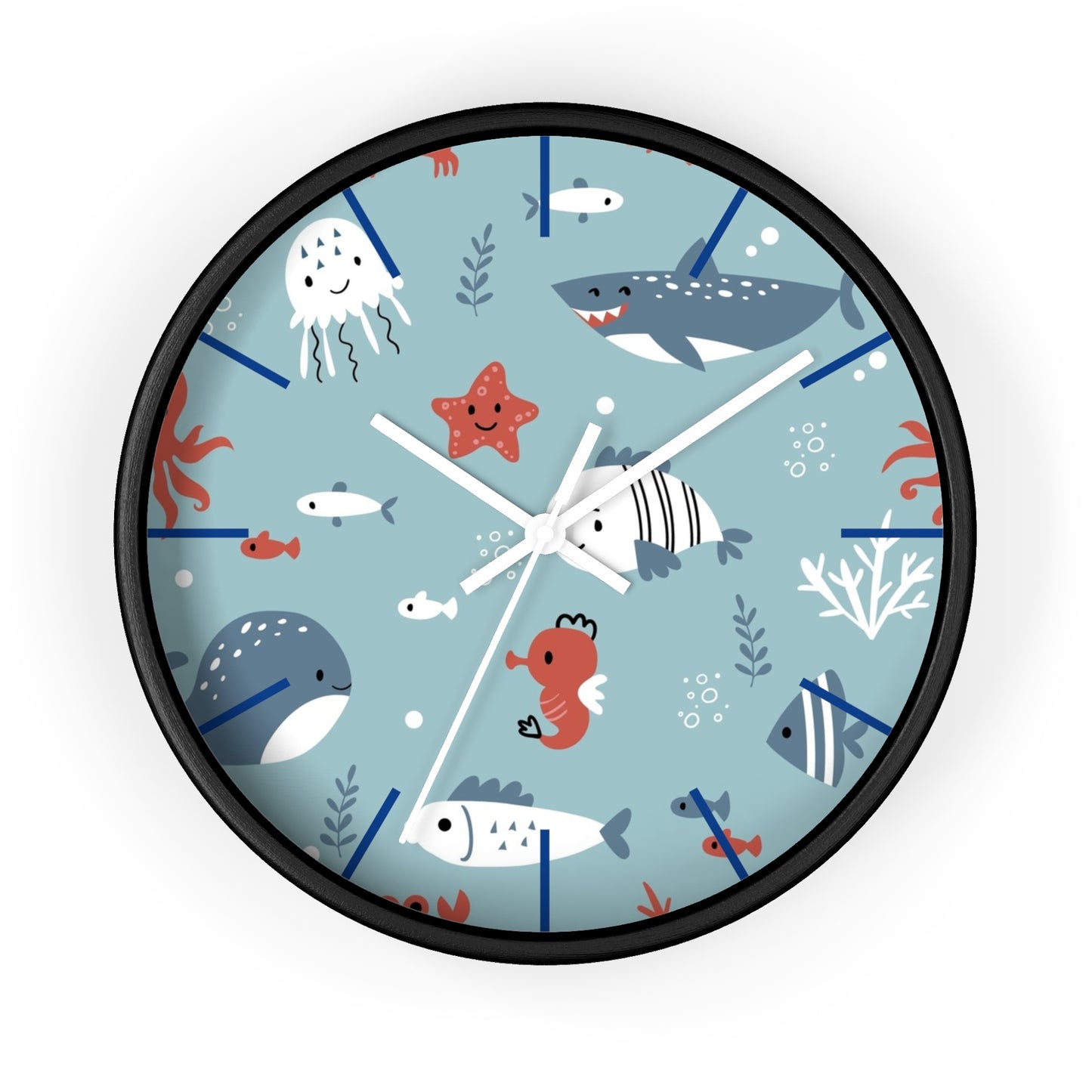 Underwater Friends Wall Clock - Dive into Fun Timekeeping