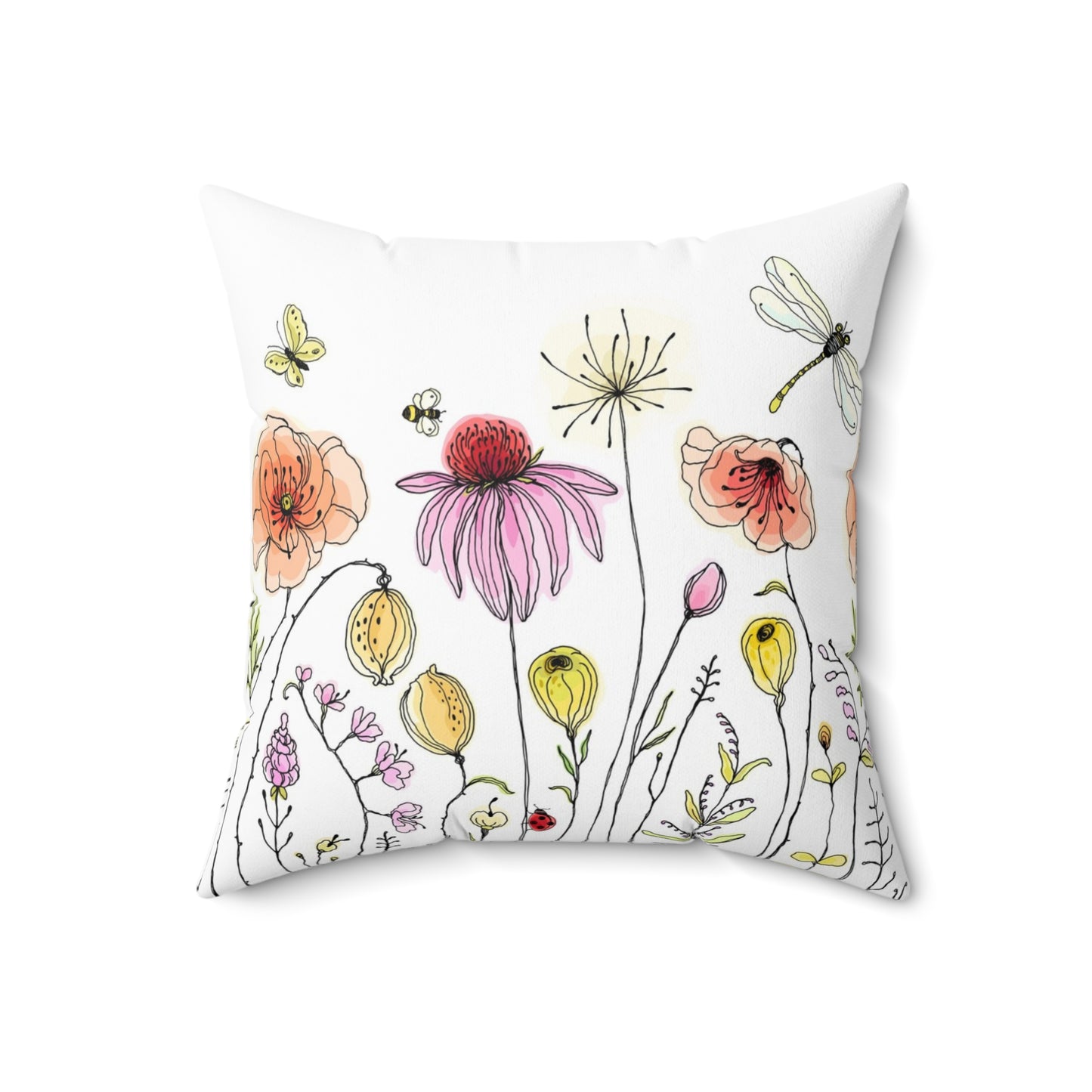 Spun Polyester Square Pillow