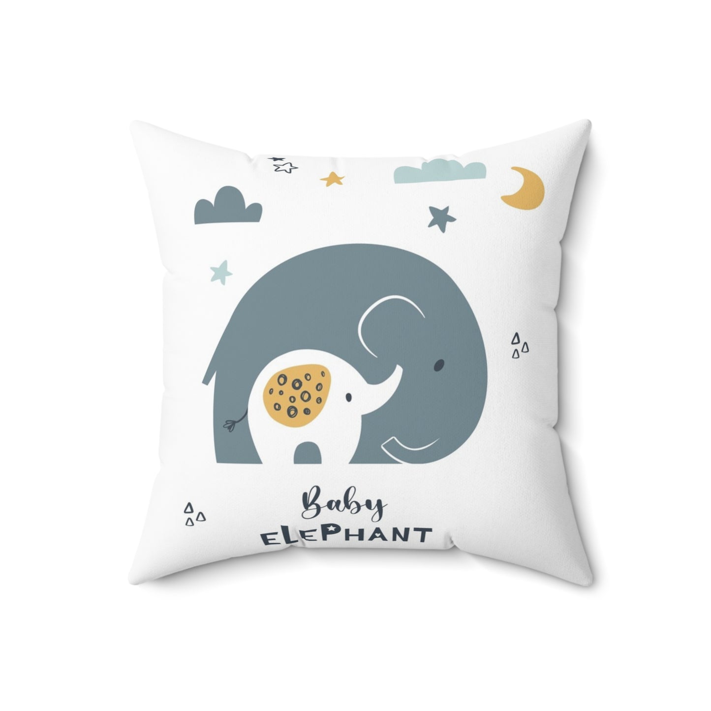 Baby Elephant Pillow - Adorable Nursery Decor