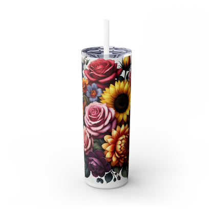 Skinny Tumbler with Straw, 20oz