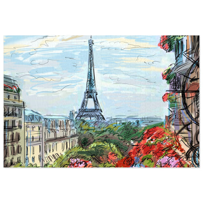 Eiffel Tower Jigsaw Puzzle with Tin