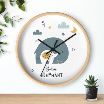 Baby Elephant Wall Clock - Sweet Time for Little Ones