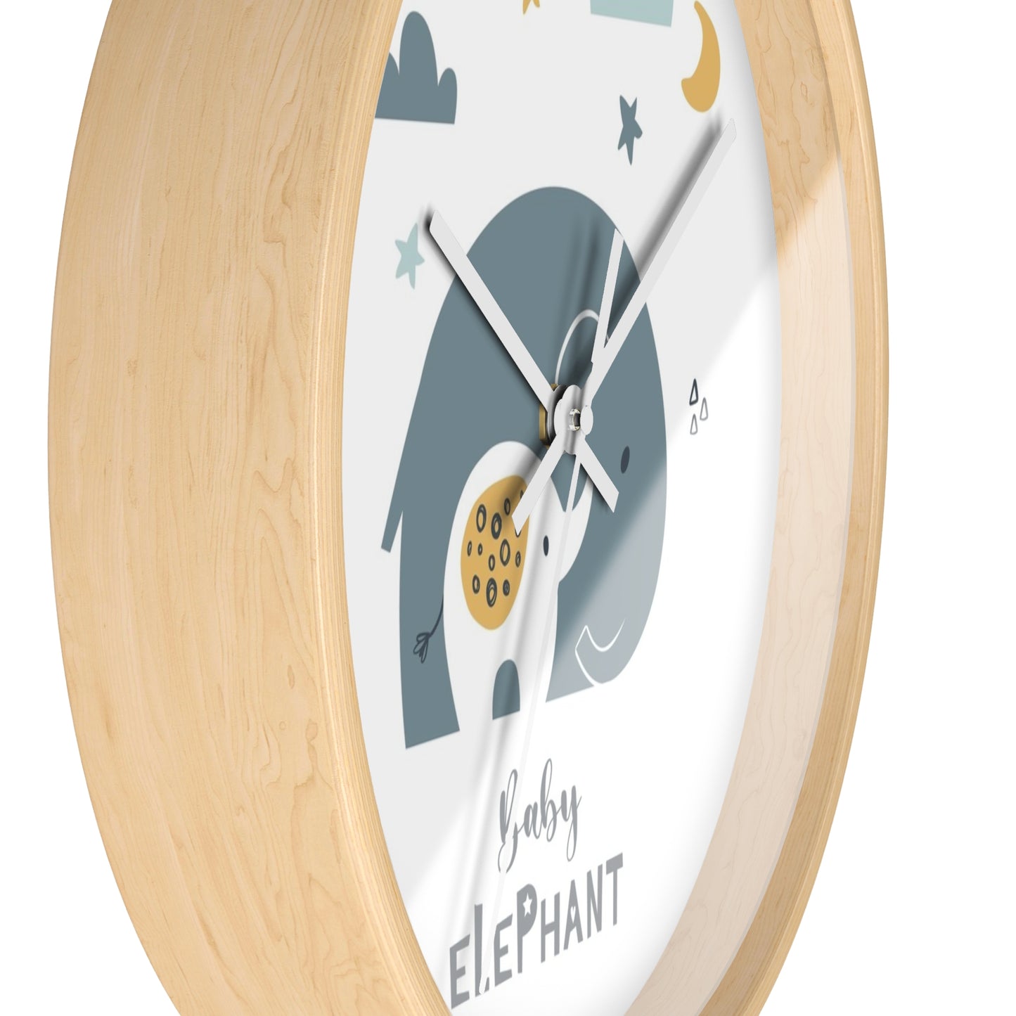 Baby Elephant Wall Clock - Sweet Time for Little Ones