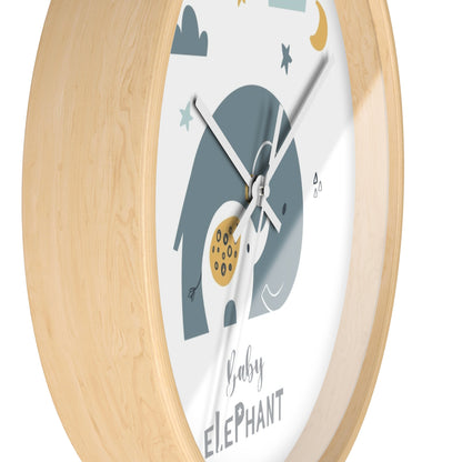 Baby Elephant Wall Clock - Sweet Time for Little Ones