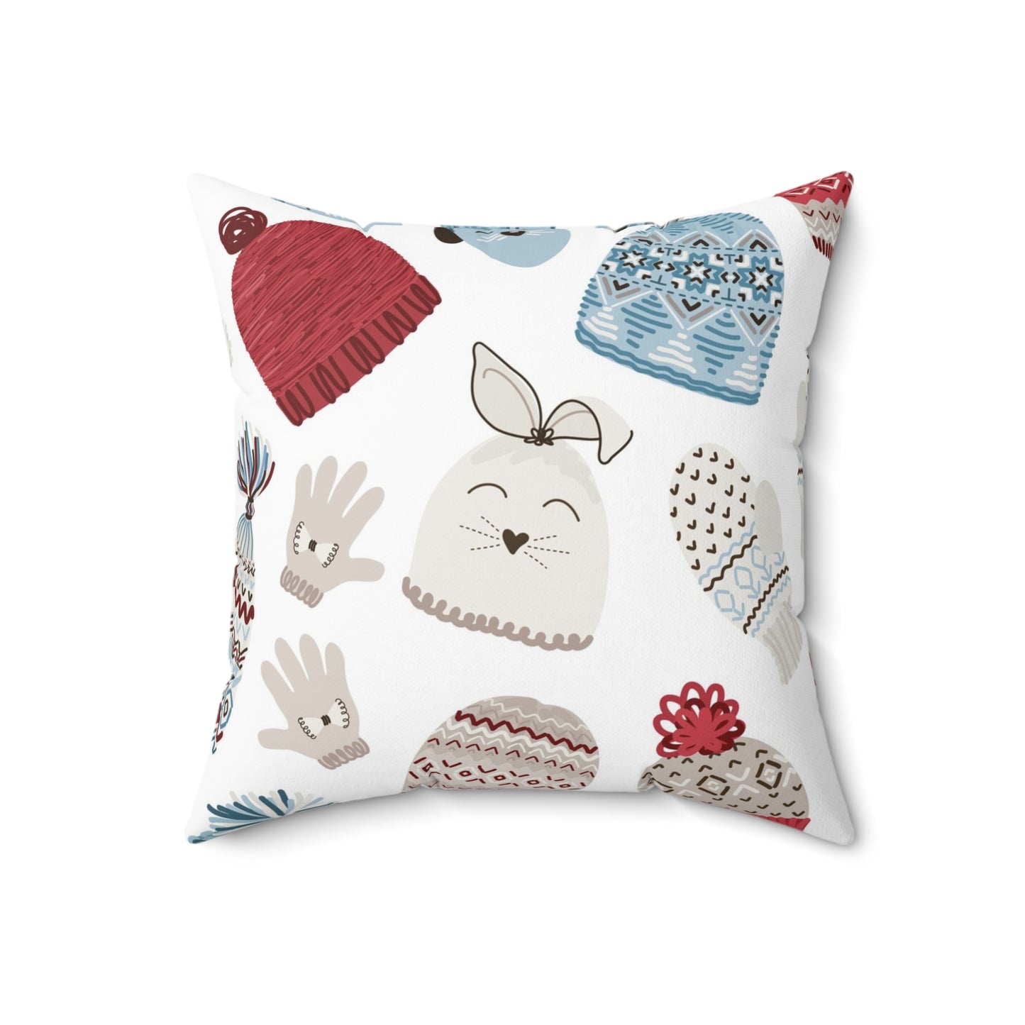 Winter Tale Decorative Spun Polyester Square Pillow