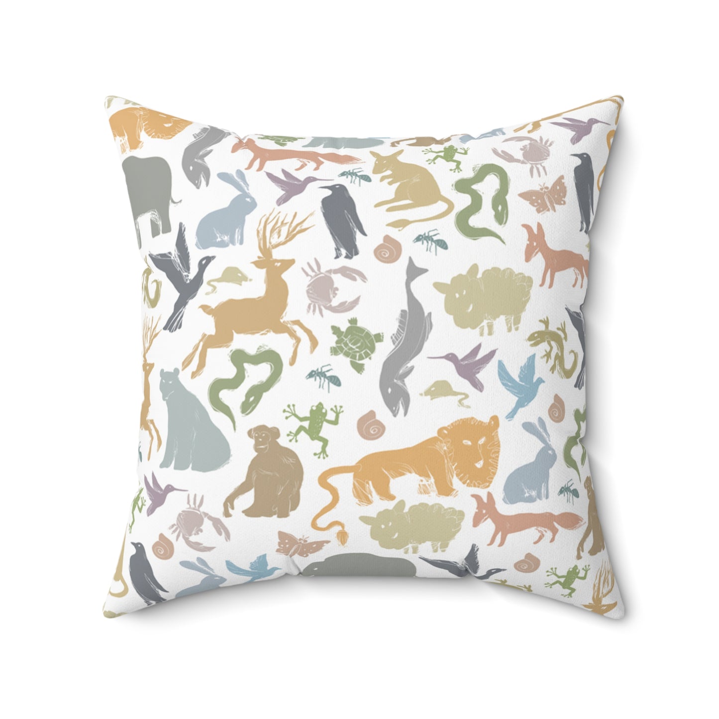 The Double-Sided Forest Tale Spun Polyester Square Pillow