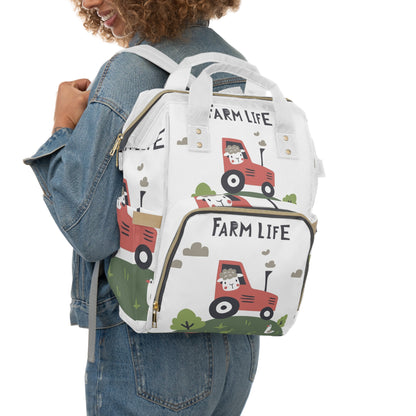 Farm Life Multifunctional Diaper Backpack