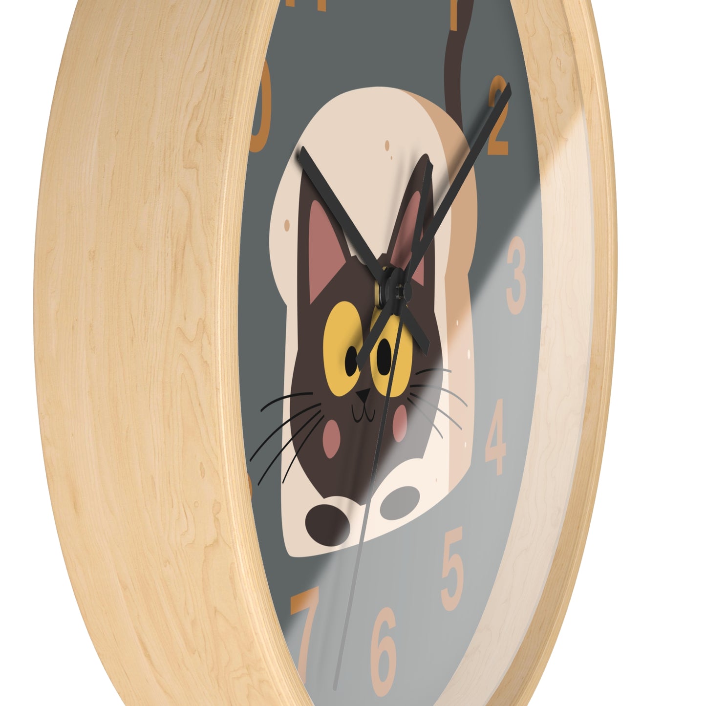 Toasty Cat Wall Clock - Quirky Time for Cat Lovers