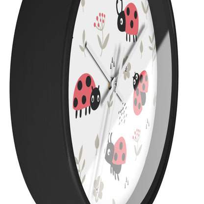 Ladybug Bliss Wall Clock - Nature-Inspired Charm for Your Space