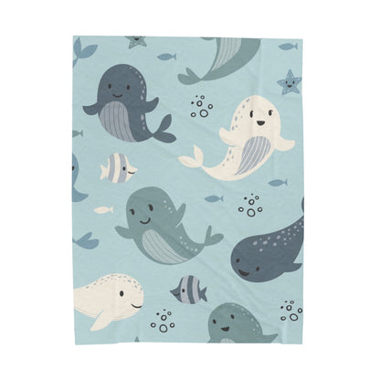 Fish Velveteen Plush Blanket