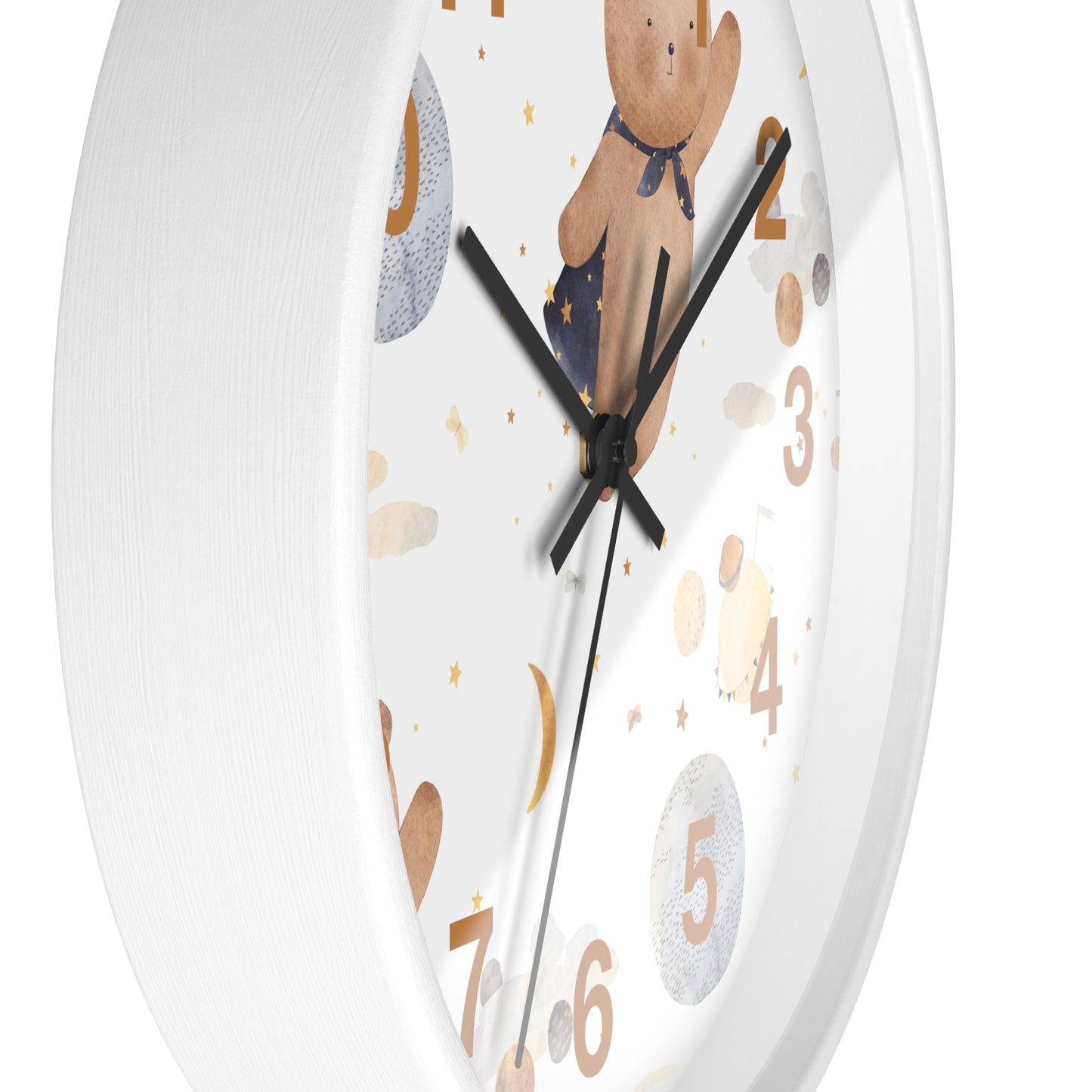 Cosmic Bear Wall Clock - Space Explorer Time