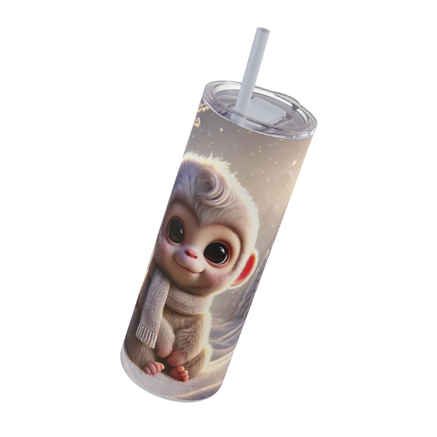 Winter Bliss Monkey Tumbler  20oz