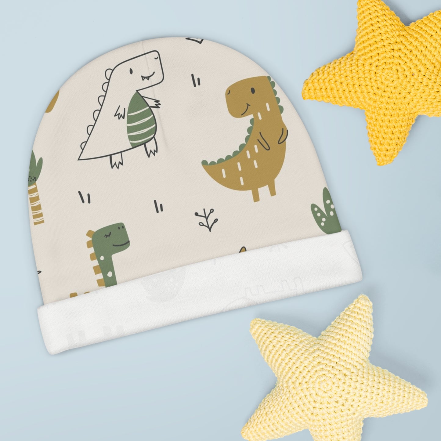 🦕 Dino Buddies Baby Beanie 🦖