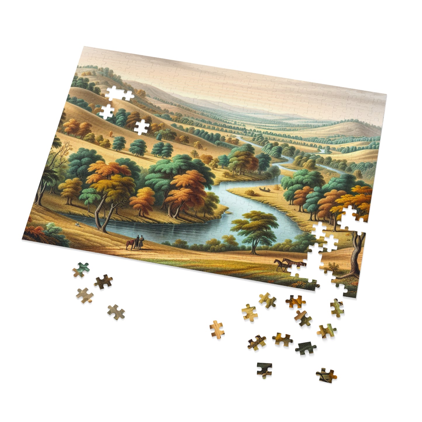 Jigsaw Puzzle with Tin