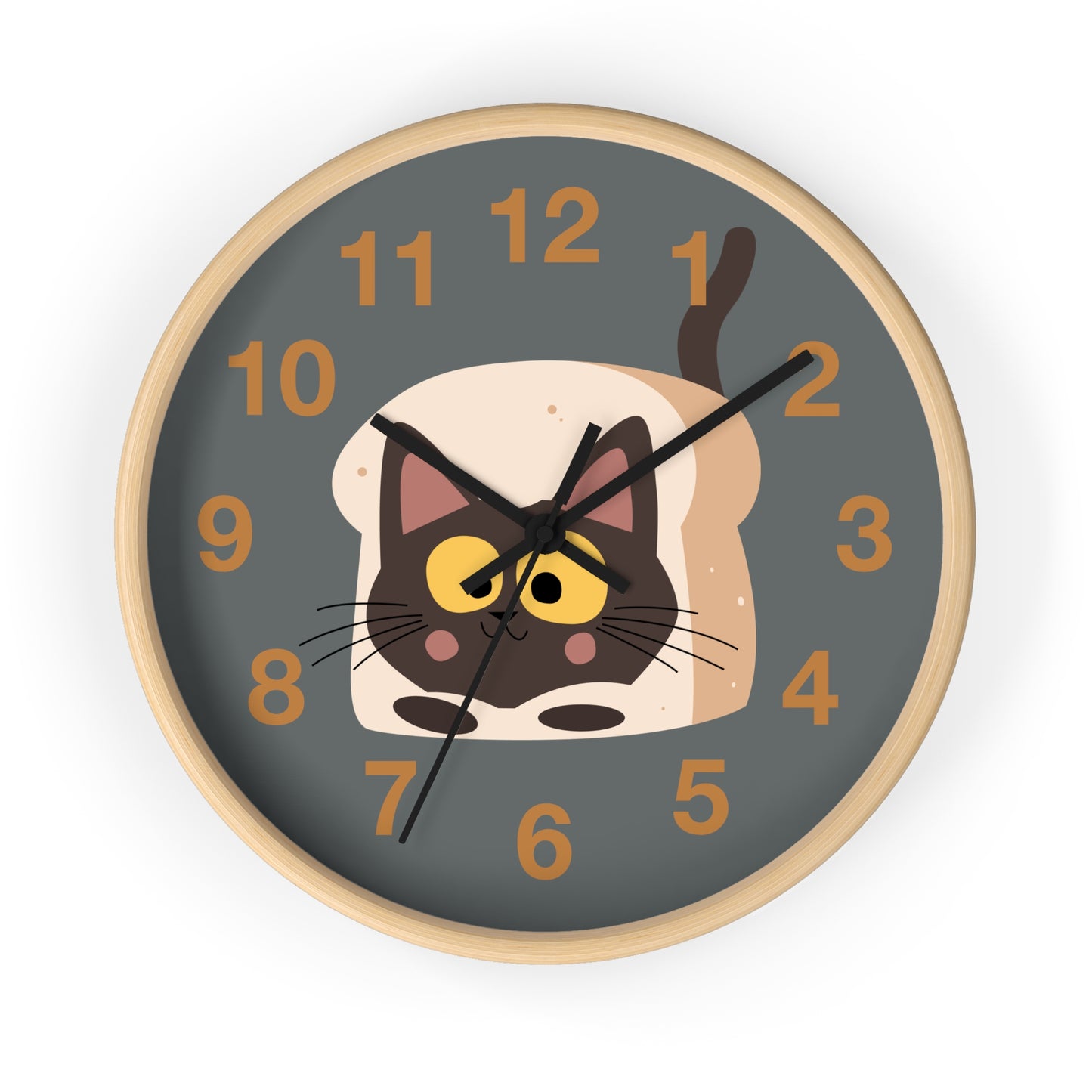 Toasty Cat Wall Clock - Quirky Time for Cat Lovers