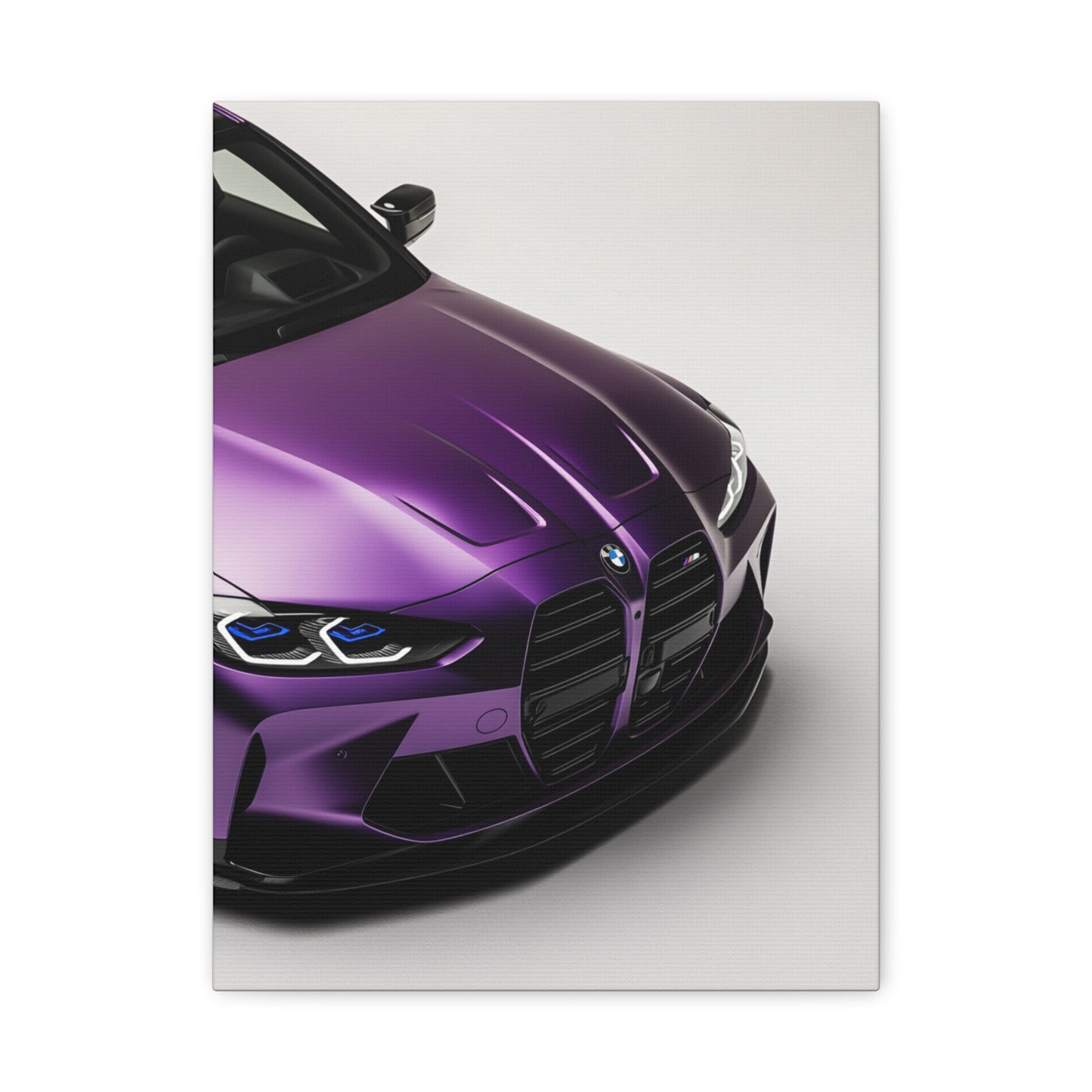 Royal Drive - Purple Sports Car Canvas Art