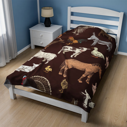 Horse Velveteen Plush Blanket