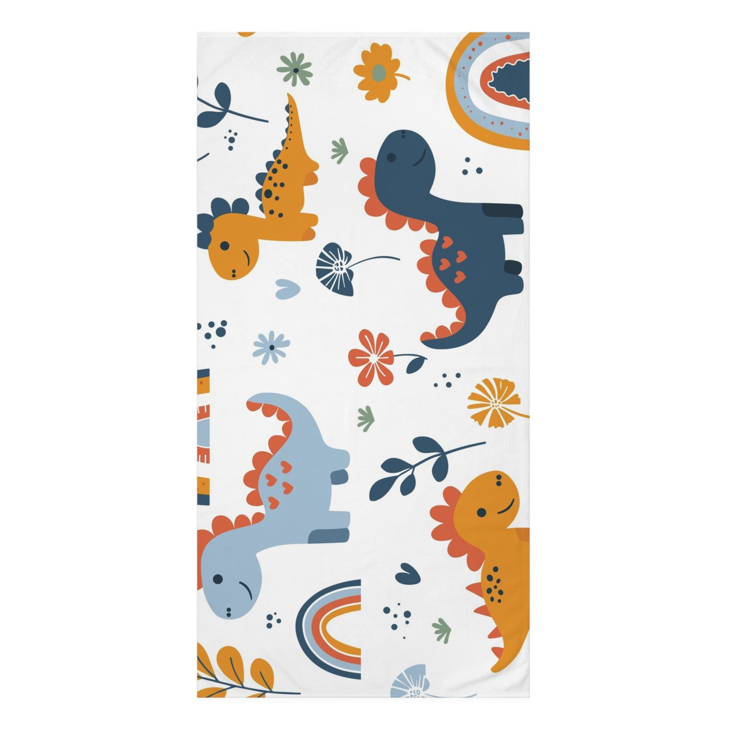 Dino Fun Cotton Towel - Colorful Dinosaur Design for Kids