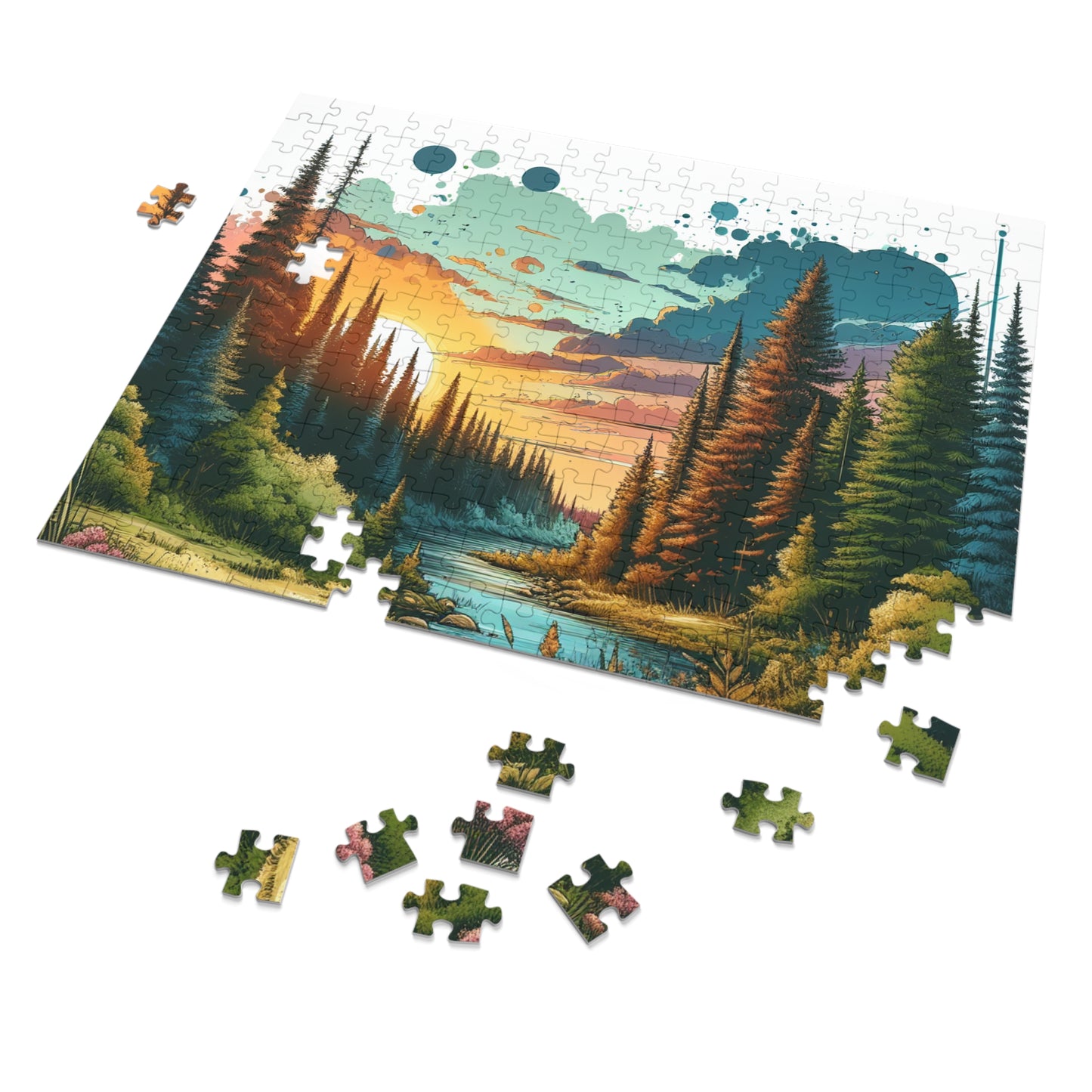 Jigsaw Puzzle with Tin