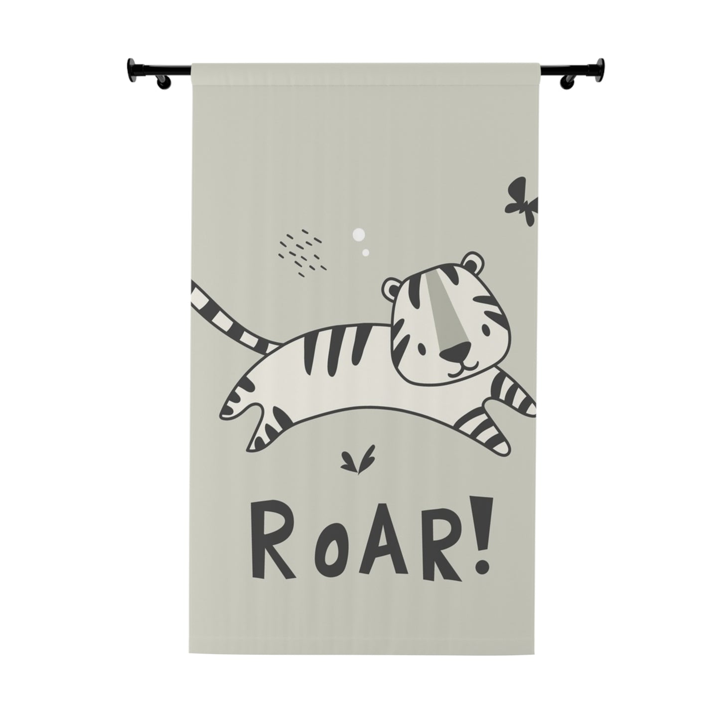 :  🐯 Roaring Tiger Window Curtain 🦋✨