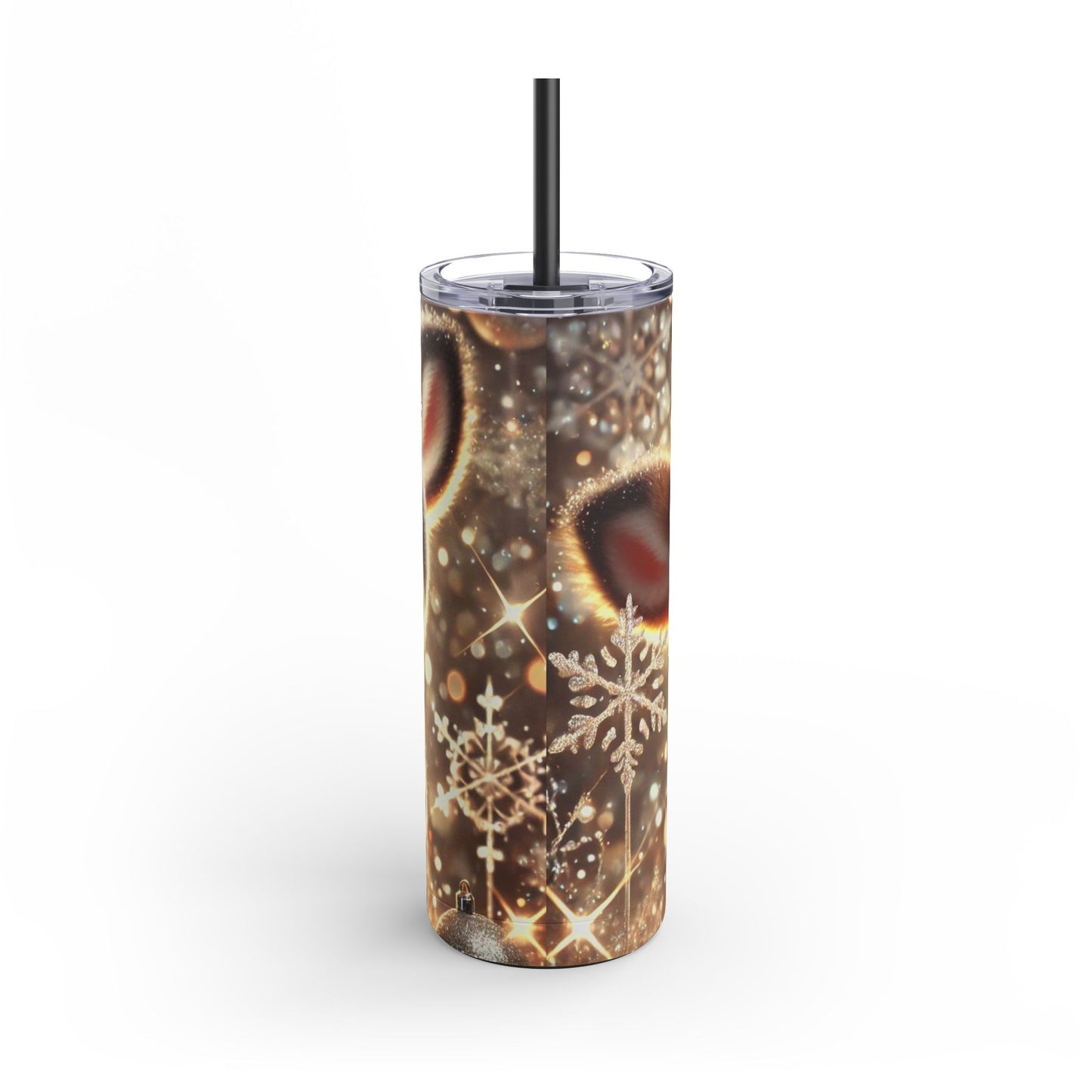 Woodland Charm: Cozy Deer Skinny Tumbler  20oz