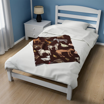 Horse Velveteen Plush Blanket