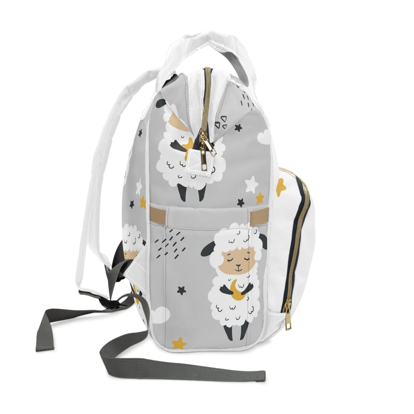 Sweet Dreams Sheep Multifunctional Diaper Backpack