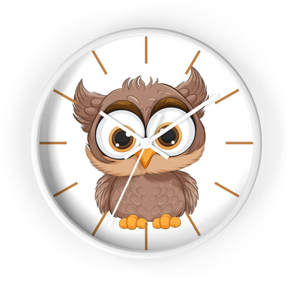 Wise Owl Wall Clock - Time for Thoughtful Charm