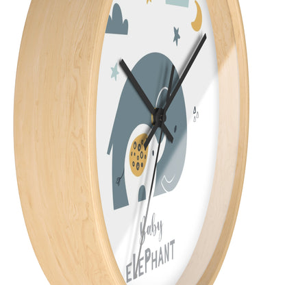 Baby Elephant Wall Clock - Sweet Time for Little Ones