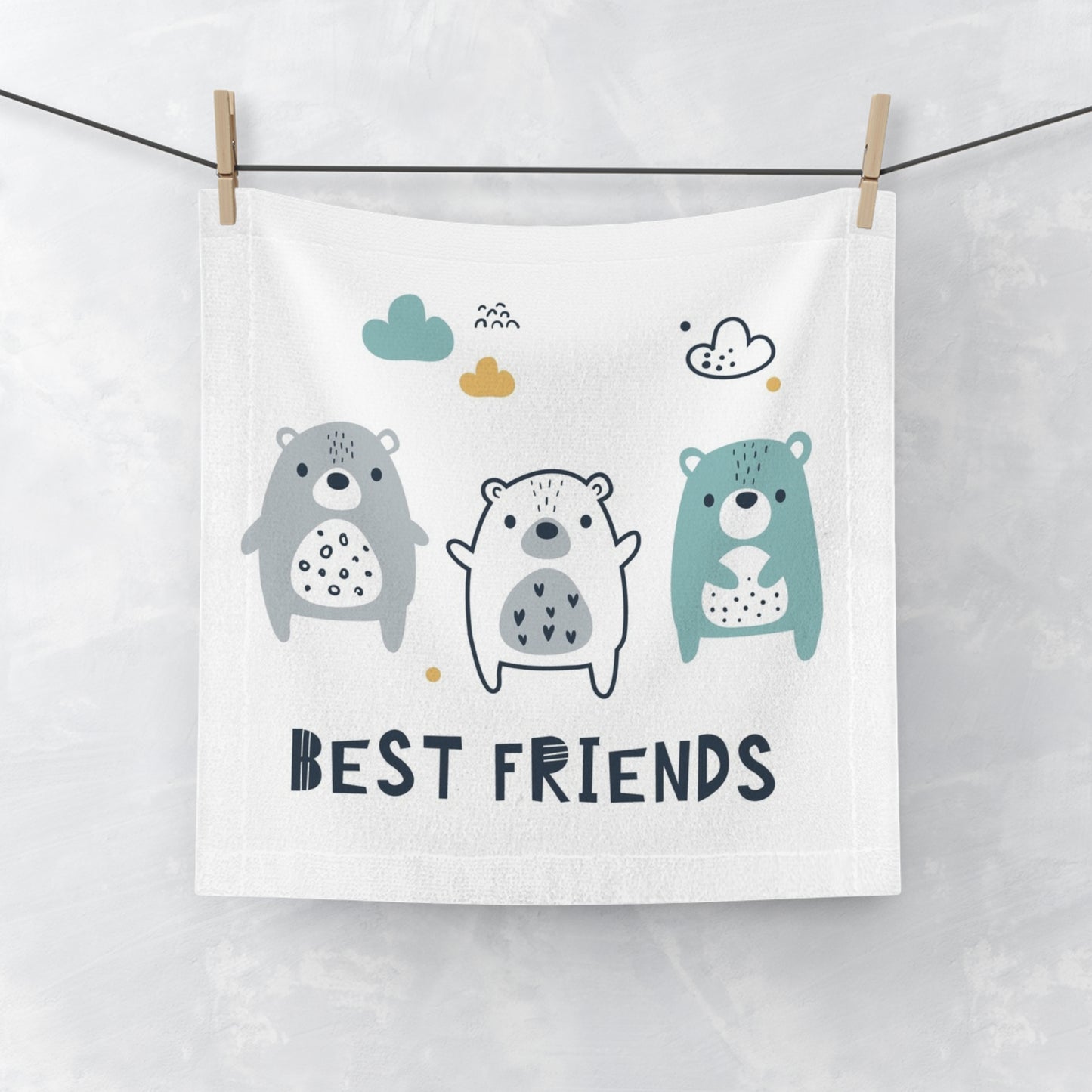 Best Friends Face Towel