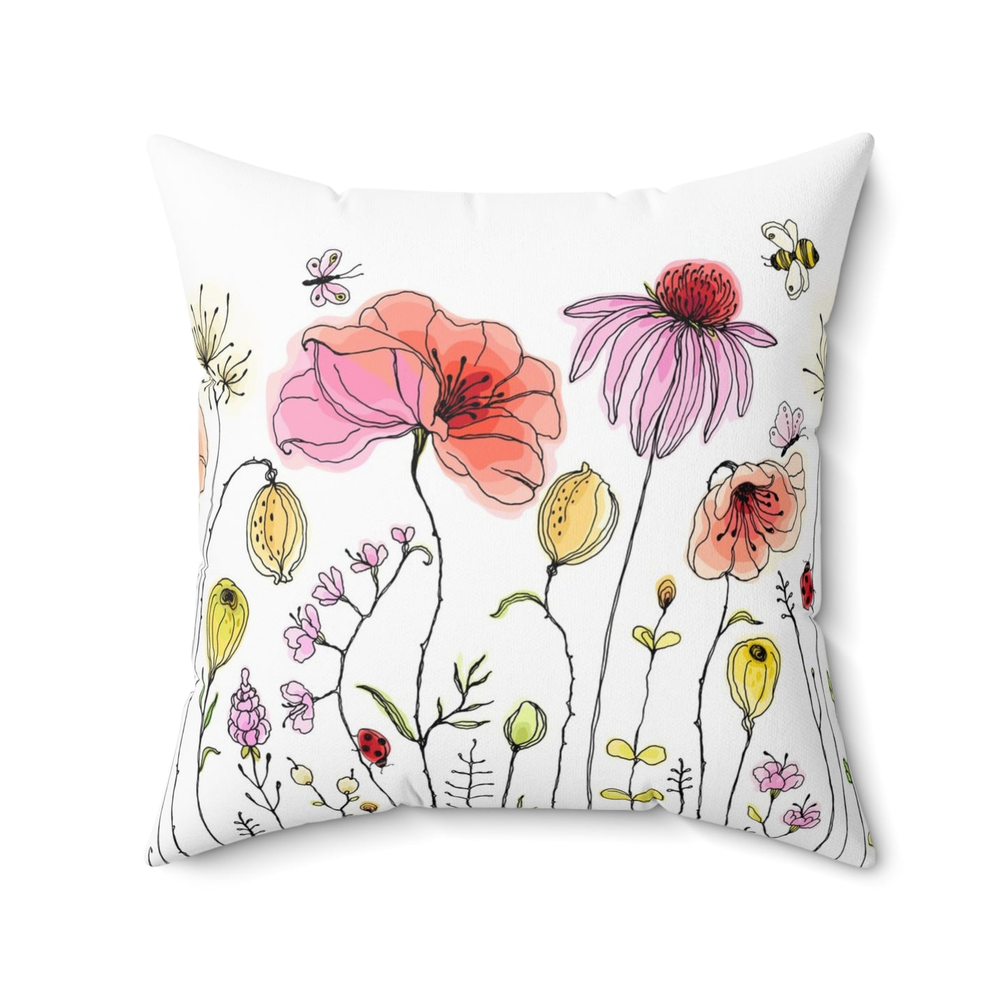 Spun Polyester Square Pillow