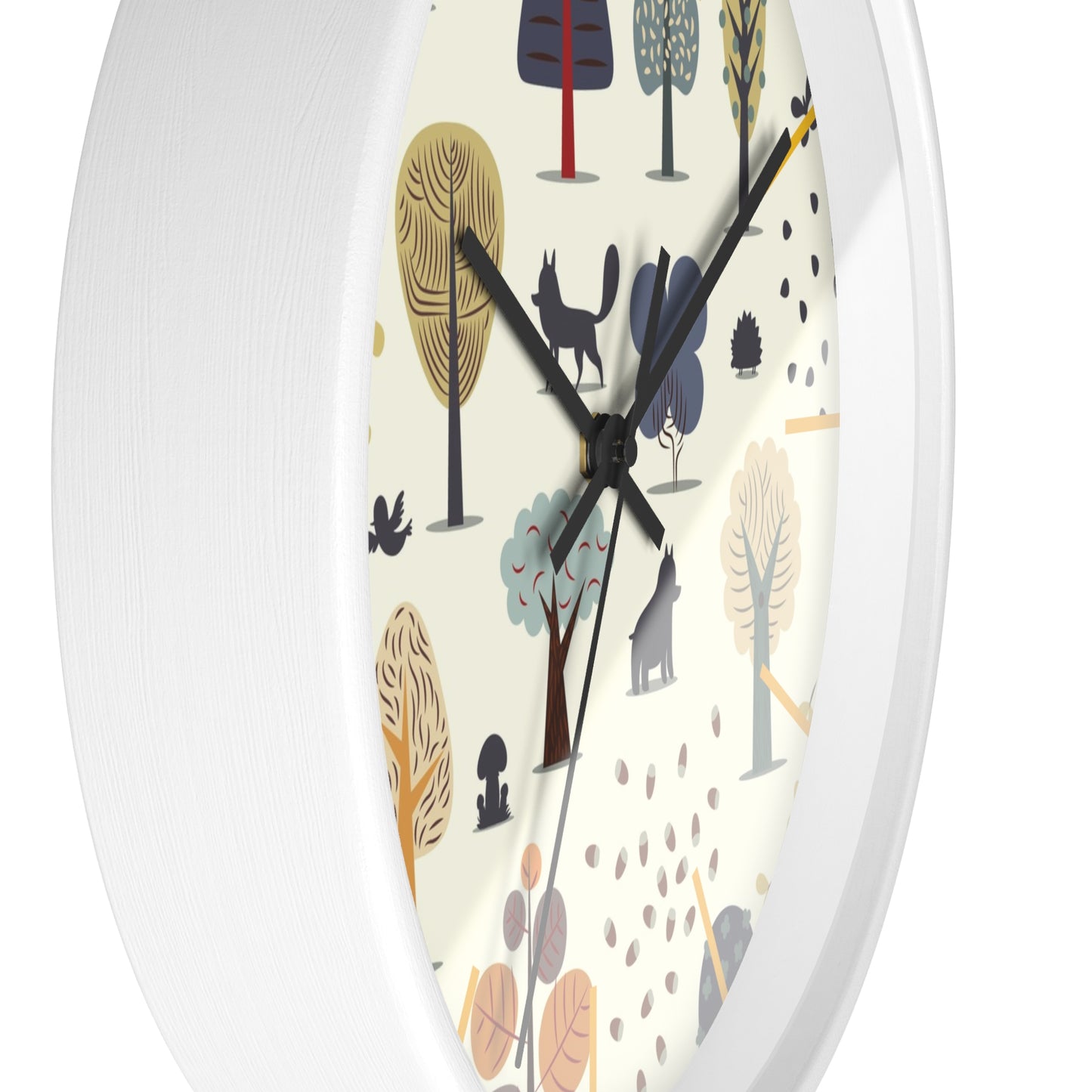 Woodland Creatures Wall Clock - Enchanting Forest Time